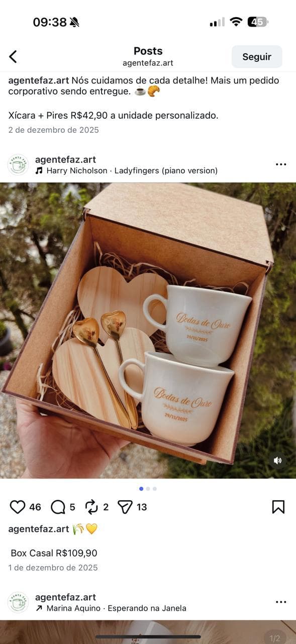 Caixa personalizada para lembranca